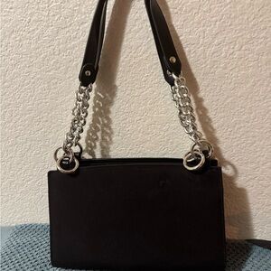 Miche Black Shoulder Bag with Silver Chain NWOT